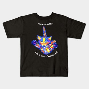 PicatsoCats Flying Kitty Dark Kids T-Shirt